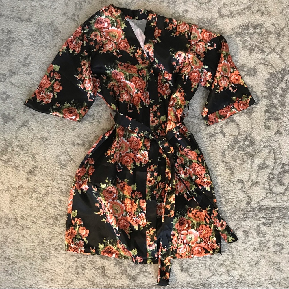 Satin robe